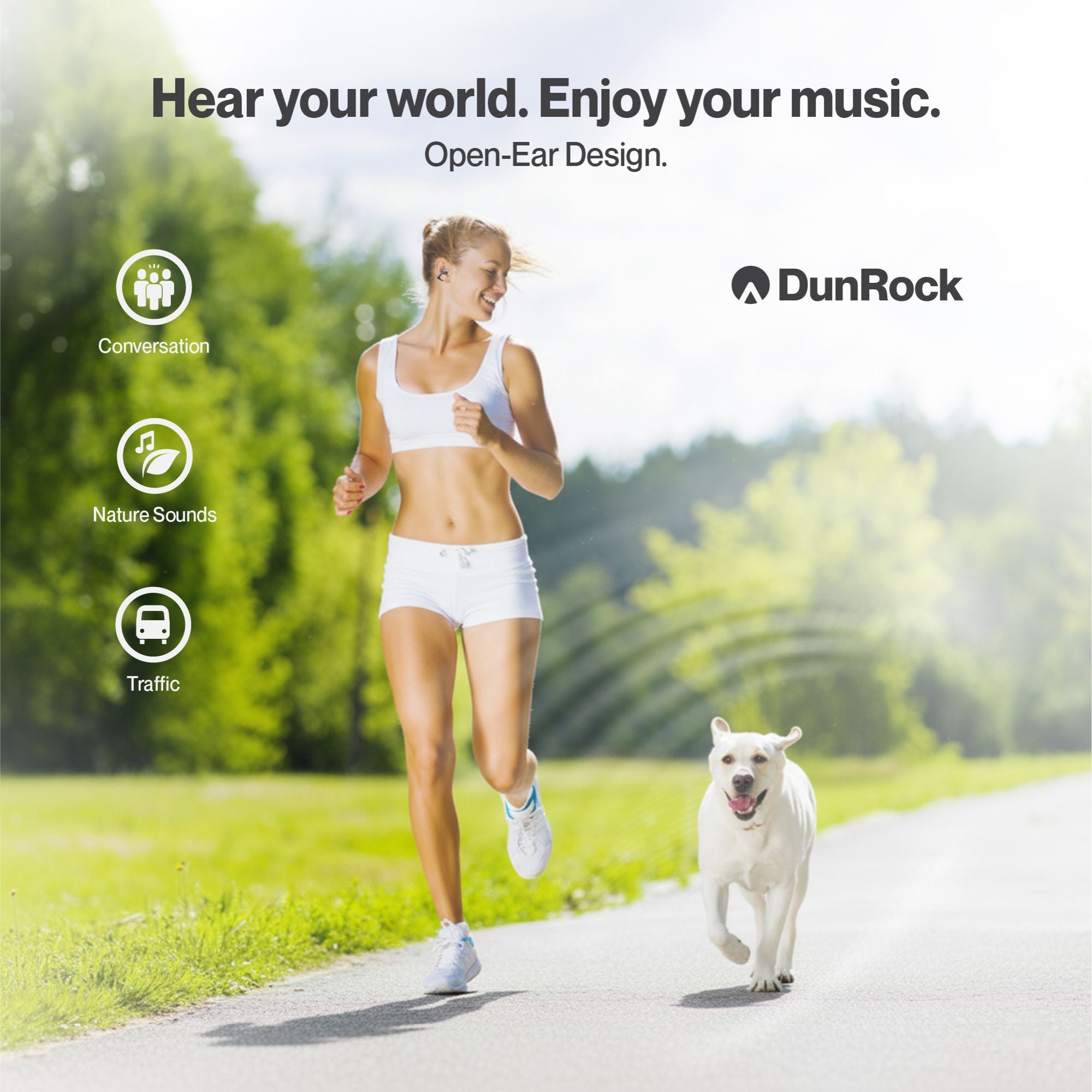 DunRock Clip - Earclips Bluetoooth Earbuds - Open Ear