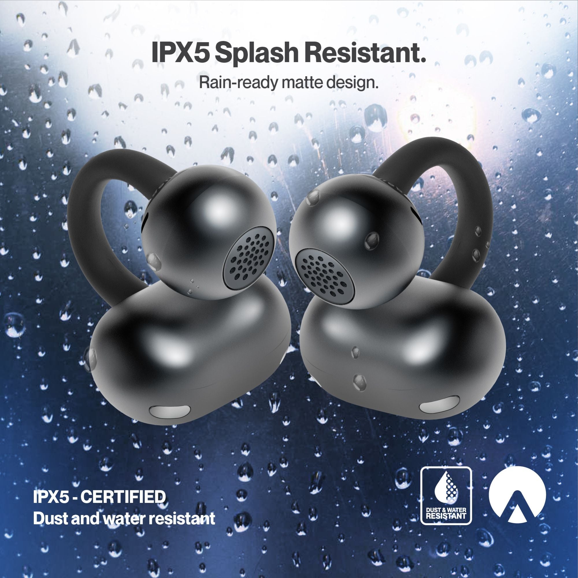 DunRock Clip - Earclips Bluetoooth Earbuds - Open Ear